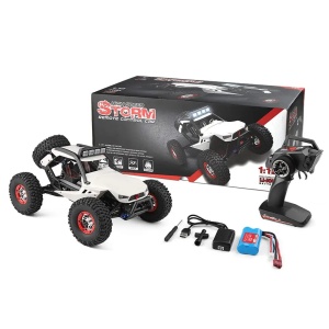 Masina cu radiocomanda WLToys STORM off-road, tractiune 4x4, viteza 40 Km/h, autonomie max. 15 min, scara 1:12, alba - Img 10