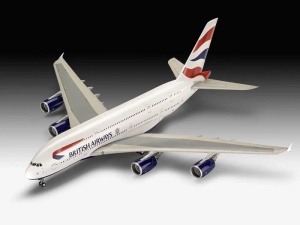 Revell Airbus A380-800 British Airways repülőgép-makett, 1:144 méretarány, készlet - Img 9