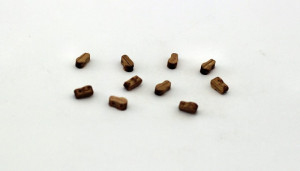 Scripeti simpli, tip vioara din lemn 7 mm (10 pcs) - Img 2