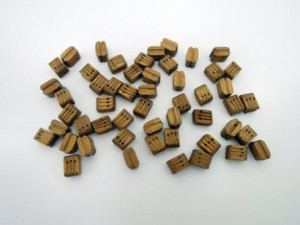 Scripeti tripli din lemn 5 mm (50 buc) - Img 1