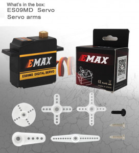Servo NANO Emax ES09MD 14.8g MG Digital, cu set de accesorii - Img 3
