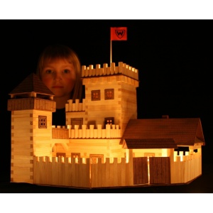 Set constructie arhitectura Castel, 607 piese din lemn, Walachia - Img 2