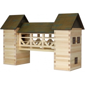 Set constructie arhitectura Pod, 259 piese din lemn, Walachia - Img 2