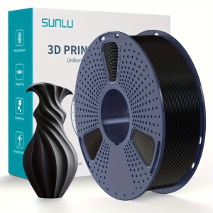 SunLu PLA filament fekete, 1.75mm, 1kg, 3D nyomtatóhoz