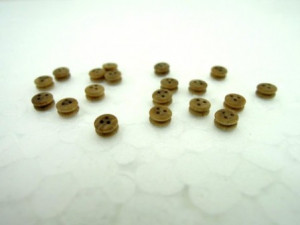 3 mm-es fából készült kosfej (20 db) - Img 2