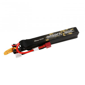 Acumulator AIRSOFT LiPo GENS ACE 11.1 V/ 1500 mA/ 25C DEANS, format din doua batoane - Img 2