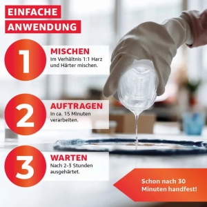 Adeziv bicomponent rasina epoxy Everglue 2K, 30 min, 200 g - Img 7