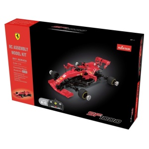 Autóépítő készlet távirányítóval Ferrari F1, 1:16 méretarány, piros, 65 db - Img 2