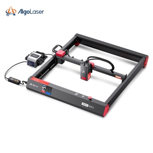 CNC lézergravírozó és vágógép ALGOLASER ALPHA MK2, lézer dióda teljesítmény 20W, 400x410 mm, vágási mélység max. 30mm és gravírozás fára, MDF, műanyag, rozsdamentes acél, üveg, kő, papír, kerámia, bőr, textíliák. - Img 4
