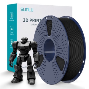 Filament SunLu High-Speed PETG negru mat, 1.75mm, 1kg, pentru imprimanta 3D
