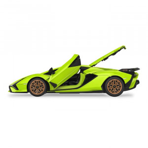 Kit de construit masina cu telecomanda Lamborghini Sian FKP 37, scara 1:18, verde, 72 de piese - Img 6