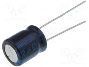 Kondenzátor TKR101M1JGBCM 100uF 63VDC