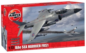 Macheta avion jet Airfix BAe SEA HARRIER FRS.1, scara 1:72, KIT, 112 piese - Img 7