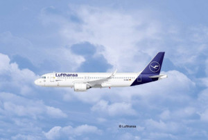 Macheta avion Revell Airbus A320 Lufthansa New Livery, scara 1:144, KIT - Img 4