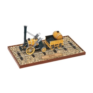Macheta locomotiva feroviara cu abur OcCre ROCKET KIT, scara 1:24 (G-45), 650 de piese - Img 4