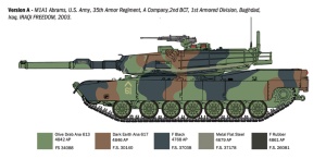 Macheta tanc Italeri M1A1 ABRAMS, scara 1:35, KIT - Img 3