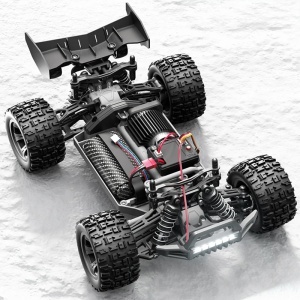 Masina cu radiocomanda ASHES monster truck, off-road, tractiune 4x4, viteza 30 Km/h, autonomie 35 min, scara 1:18, verde - Img 2