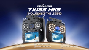 Radiocomanda RadioMaster TX16S MK3 cu protocol Gemini-X dual band ExpressLRS, 2.4GHz/ 900MHz, touchscreen color - Img 12