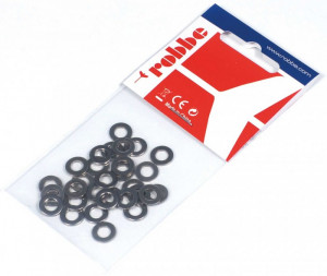 Saibe otel inoxidabil M4, D9xd4.3x0.5mm (30 buc) - Img 4