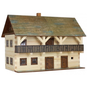 Set constructie arhitectura Casa magistratului, 298 piese din lemn, Walachia - Img 1