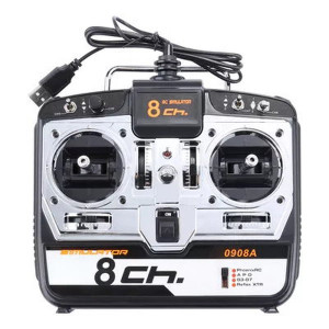 Simulator de zbor pentru aeromodele de tip avion, elicopter si drona cu joystick tip telecomanda cu 8 canale si 4 programe - Img 2