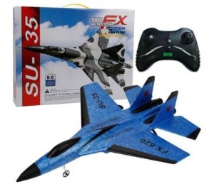 SUKHOI SU-35 repülőgépmodell, teljesen felszerelt, elektronikus stabilizátorral, 2,4 GHz (290 mm) - Img 2