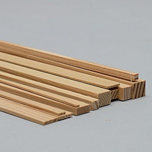 Téglalap alakú rúd lucfenyő 2 x 5 x 1000 mm - Img 2