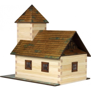 Templomépítészeti építőkészlet, 213 darab fa, Walachia - Img 2