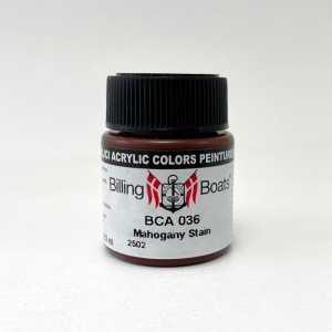 Vopsea Billing Boats pentru machete modelism Mahogany Stain 22 ml, BCA036