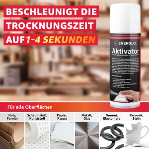 Activator spray Everglue pentru adeziv cianoacrilat, 200 ml - Img 7