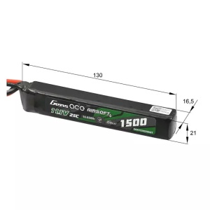 Acumulator AIRSOFT LiPo G-Tech GENS ACE 11.1 V/ 1500 mA/ 25C DEANS - Img 3