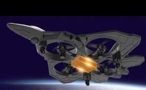 Avion quadcopter PIONEER FALCON, complet echipat, camera video, stabilizatore electronica, rotire 360 grade si lumini LED, 2.4GHz (250 mm), cu doua baterii - Img 4