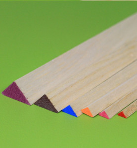 Bagheta triunghiulara balsa 6 x 6 x 915 mm (1 buc) - Img 1
