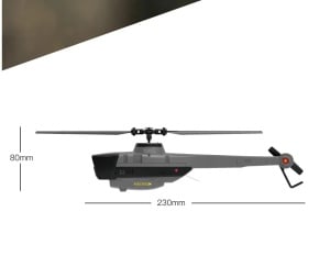 Elicopter drona SENTRY WAV cu radiocomanda, camera 1080P, imagine live pe telefon, stabilizare electronica, lungime 230mm - Img 9