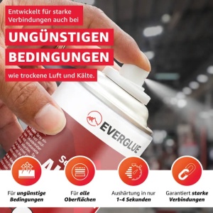 Everglue aktiváló spray szuperragasztóhoz (cianokrilát gyorsító), 200 ml - Img 4