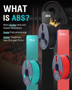 Filament SunLu ABS negru, 1.75mm, 1kg, pentru imprimanta 3D - Img 7
