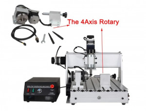 Freza (router) 4 axe 400 x 300/ 500W/ USBCNC - Img 2