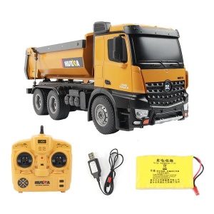 Huina Tipper játék, távirányítóval, hangokkal és fényekkel, 10 csatornás, 1:14 méretarány, 2.4GHz - Img 10