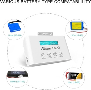 Incarcator universal Gens Ace iMars III, putere 100W, pentru acumulatori LiPo/ LiIon/ LiFe/ LiHV/ NiMH - Img 3