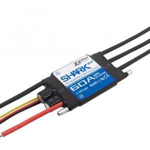 Kefe nélküli ZTW Shark G2 60A vízhűtéses ZTW Shark G2 60A szabályzó modellhajókhoz - Img 1