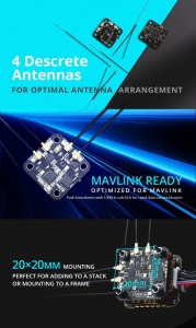 Receptor RadioMaster DBR4 Dual Band Xross Gemini ExpressLRS 2.4GHz, 900MHz - Img 8