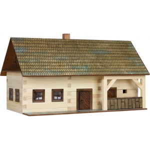 Set constructie arhitectura Casa de la tara, 174 piese din lemn, Walachia - Img 1
