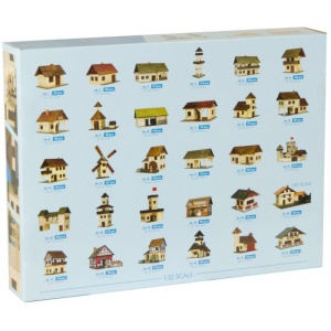 Set constructie arhitectura Gara mica, 115 piese din lemn, Walachia - Img 4