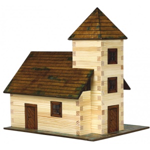 Templomépítészeti építőkészlet, 213 darab fa, Walachia - Img 1