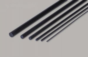 Tija rotunda carbon D1.5 x 1000 mm