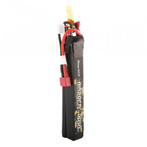 Acumulator AIRSOFT LiPo GENS ACE 11.1 V/ 1500 mA/ 25C DEANS, format din doua batoane - Img 4