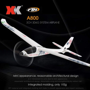 Aeromodel avion WLToys XK A800 RTF complet echipat, cu stabilizator electronic (780 mm) - Img 4