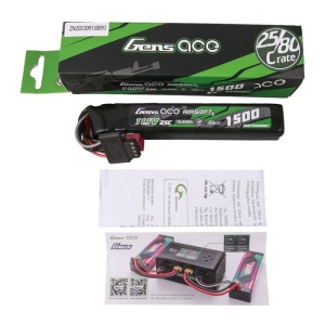 AIRSOFT LiPo G-Tech GENS ACE 11.1 V/ 1500 mA/ 25C DEANS GENS GENS GENS ACE 11.1 V/ 1500 mA/ 25C DEANS - Img 4