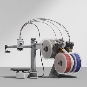Bambu Lab A1 Mini Combo AMS Lite 3D-nyomtató, automatikus kalibrálással, többszínű nyomtatással, 180 x 180 x 180 mm-es nyomtatási térrel