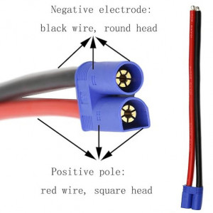 Conector EC5 tata cu cablu siliconic 12AWG - Img 7